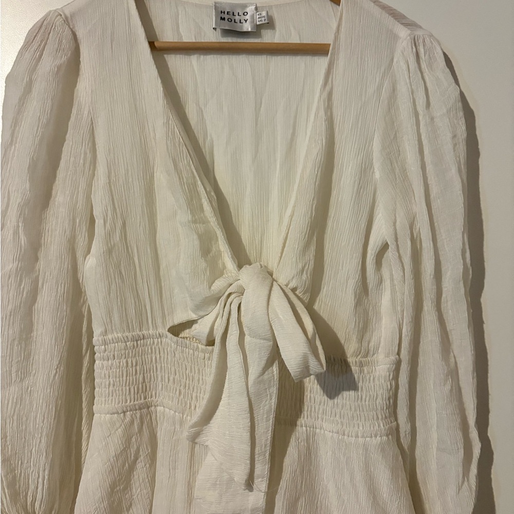 Hello Molly Lost Somebody Mini Dress White Size 2/XS - Picture 10 of 13